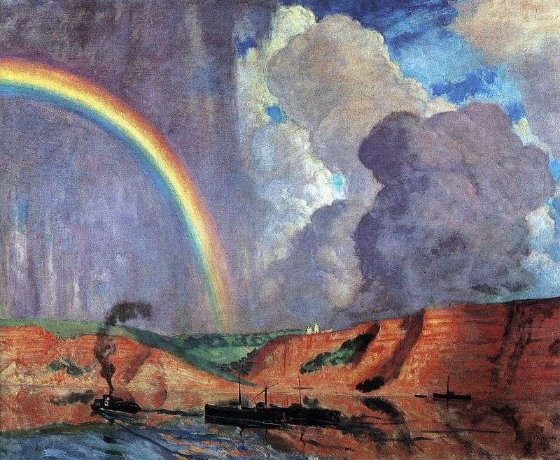 Volga. Rainbow   Kustodiyev