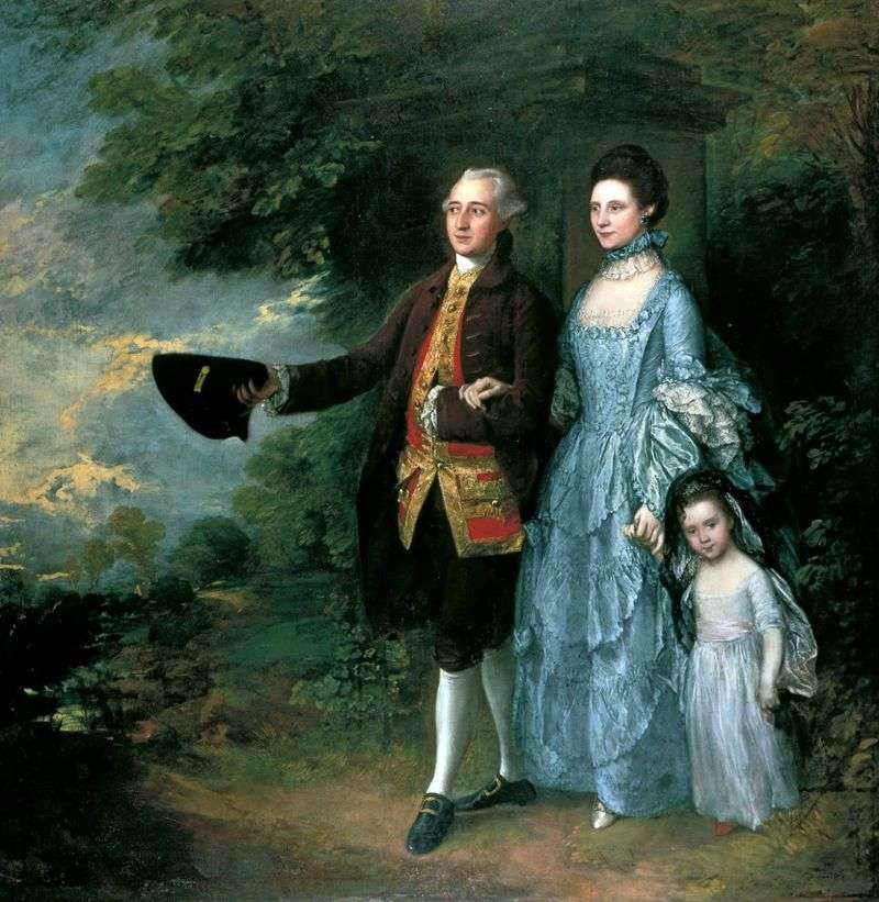 George e Louise Beam con sua figlia Sarah   Thomas Gainsborough