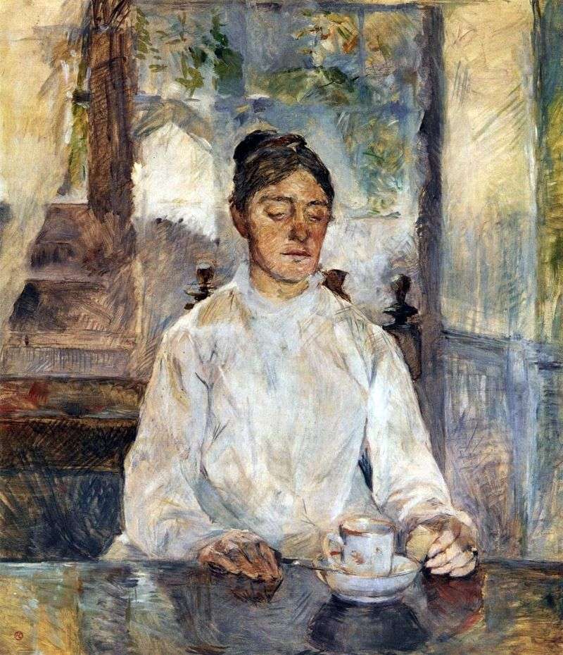 La madre dellartista, la contessa Adele de Toulouse Lautrec a colazione   Henri de Toulouse Lautrec