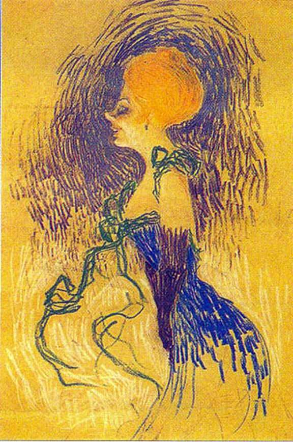Giovane donna in guanti   Henri de Toulouse Lautrec