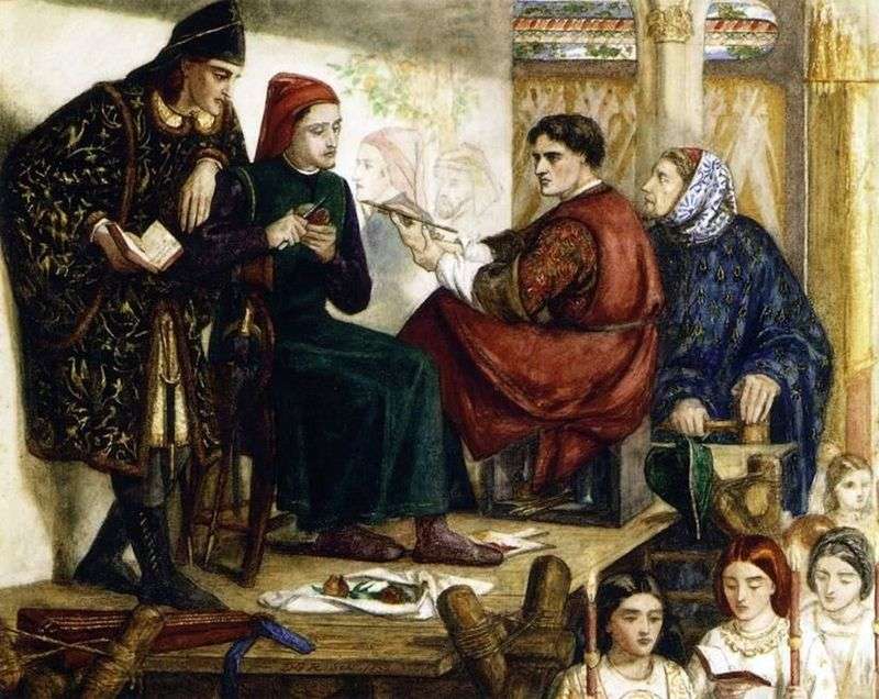 Giotto dipinge un ritratto di Dante   William Michael Rossetti