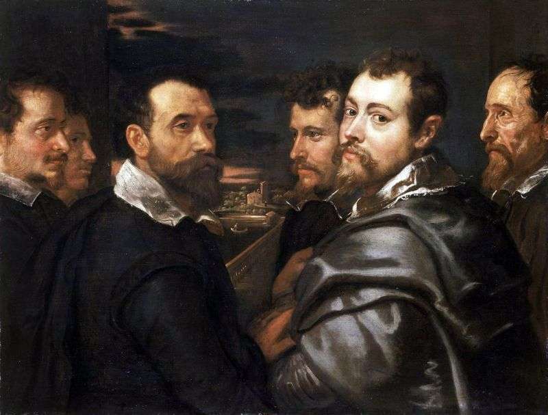 Autoritratto con amici mantovani   Peter Rubens