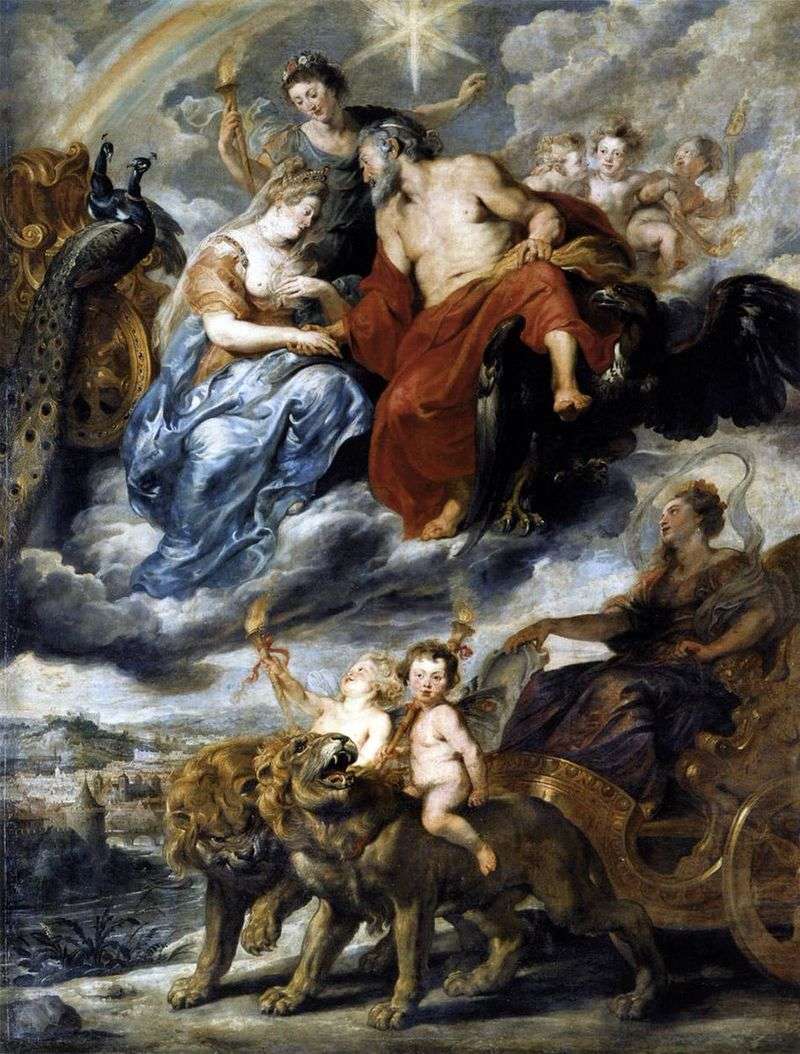 Marie de Medici ed Enrico IV si incontrano a Lione   Peter Rubens
