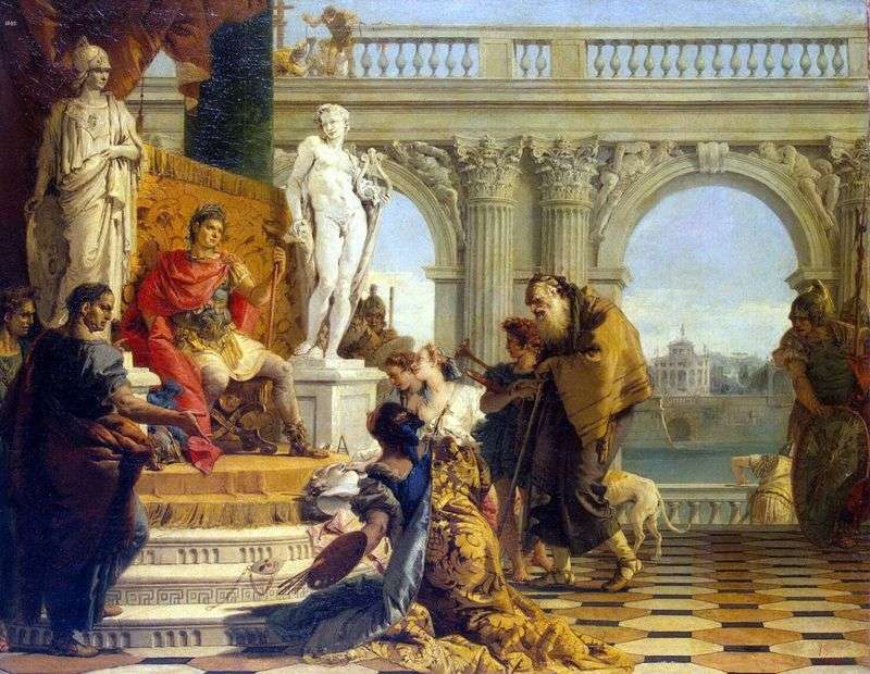 Mecenate presenta le arti libere allimperatore Augusto   Giovanni Battista Tiepolo
