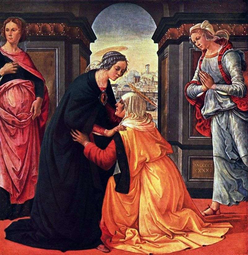 Lincontro di Maria ed Elisabetta   Domenico Ghirlandaio