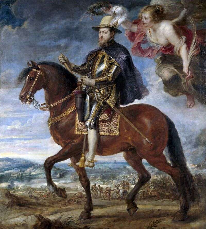 Ritratto equestre di Filippo II   Peter Rubens