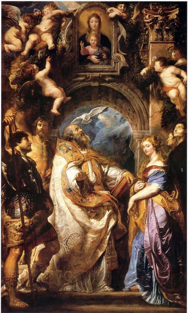Madonna col Bambino, San Gregorio Magno e i Santi   Peter Rubens