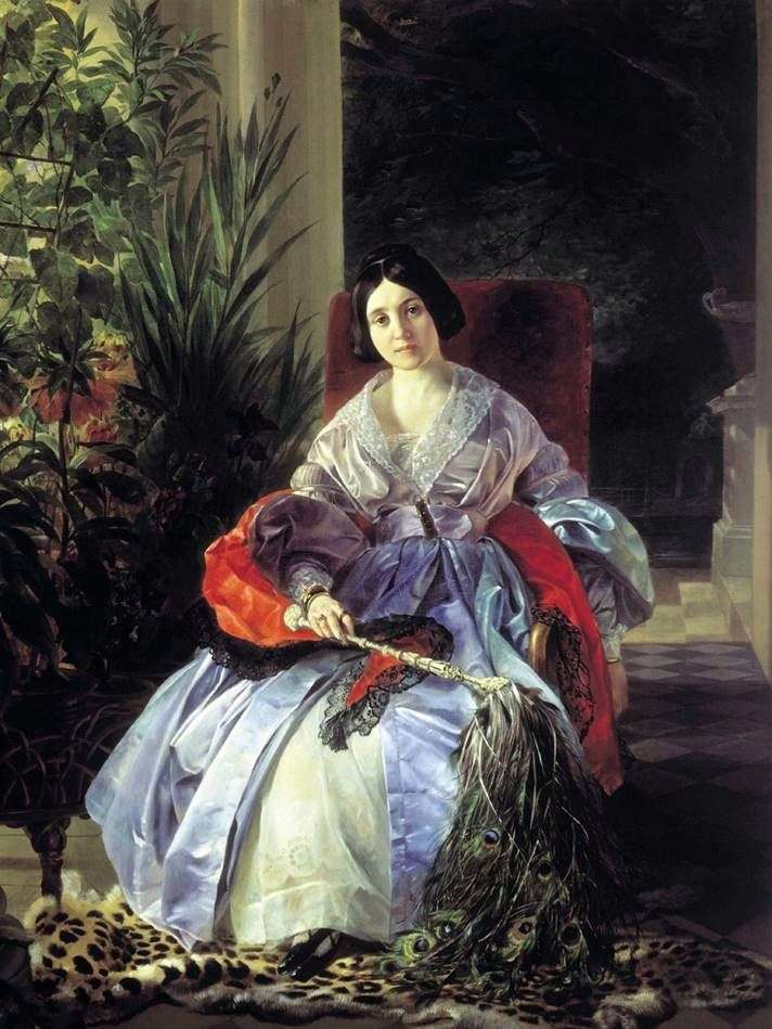 Ritratto dellAltissima Principessa Elizaveta Pavlovna Saltykova   Karl Bryullov