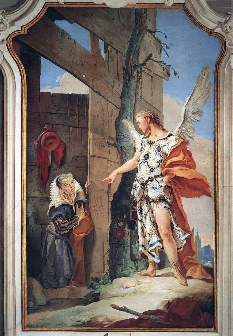 Laspetto dellangelo Sarah   Giovanni Battista Tiepolo