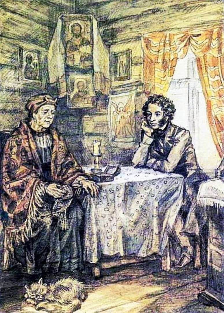 Pushkin e Arina Rodionovna   Yuri Ivanov