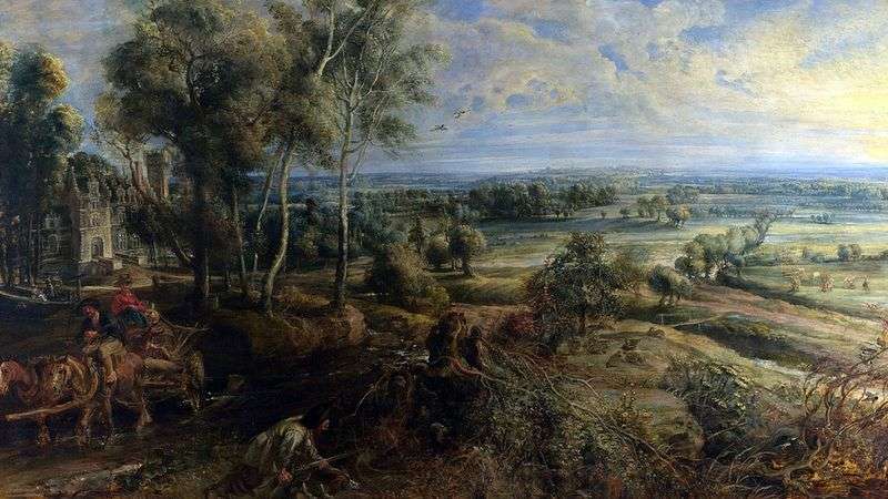 Paesaggio autunnale con Hesh Steen View   Peter Rubens