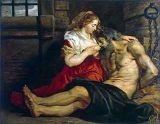 Amore romano (Cimon and Feather)   Peter Rubens