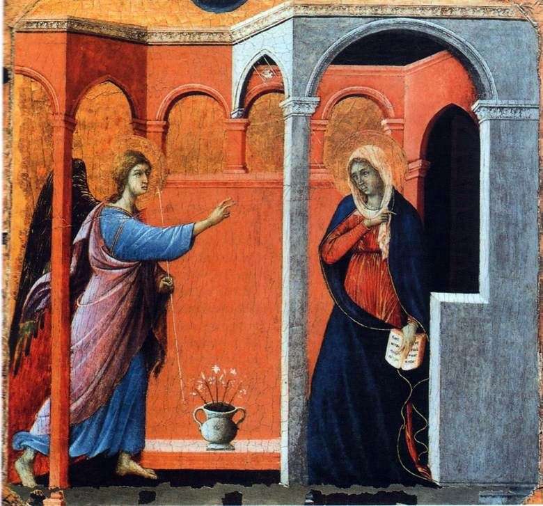 Maesta. Annunciazione   Duccio di Buoninsegna