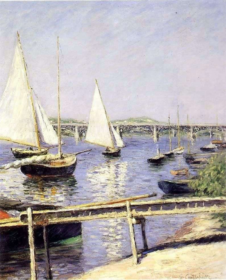 Barche a vela ad Argenteuil   Gustave Caibotte