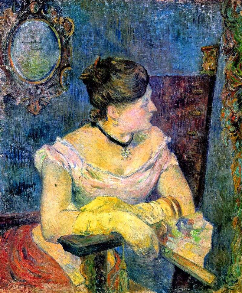 Ritratto di Madame Gauguin in un abito da sera   Paul Gauguin