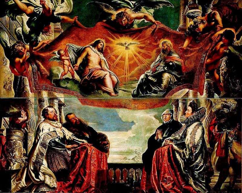 La famiglia Gonzaga adora la Trinità   Peter Rubens