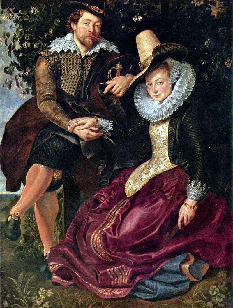 Artista con la moglie Isabella Brant   Peter Rubens