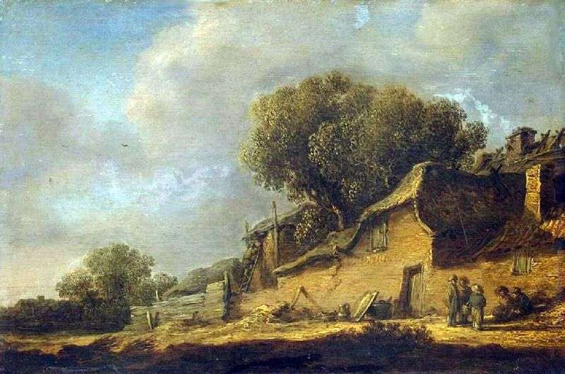 Paesaggio con capanna contadina   Jan van Goyen