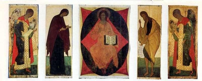 Iconostasi della Cattedrale dellAssunzione a Vladimir Chin Deesis   Andrey Rublev