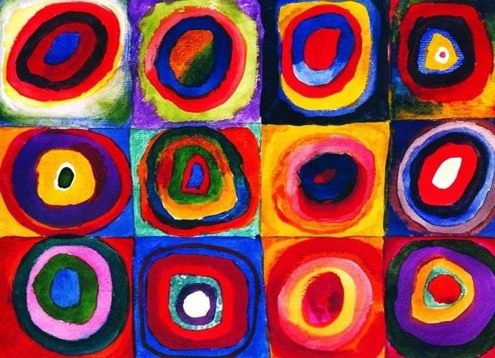 Quadrati con cerchi concentrici   Vasily Kandinsky