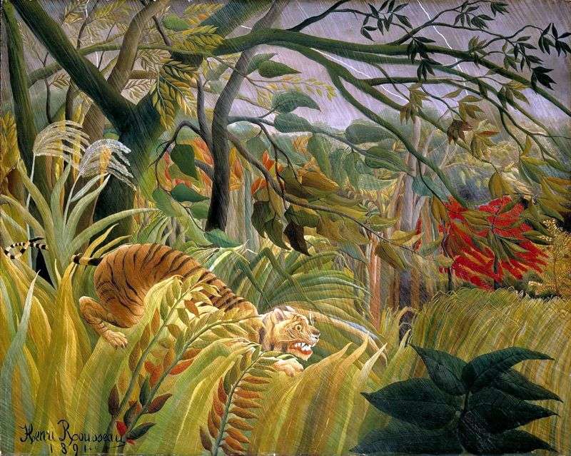 Storm in the Jungle   Henri Rousseau