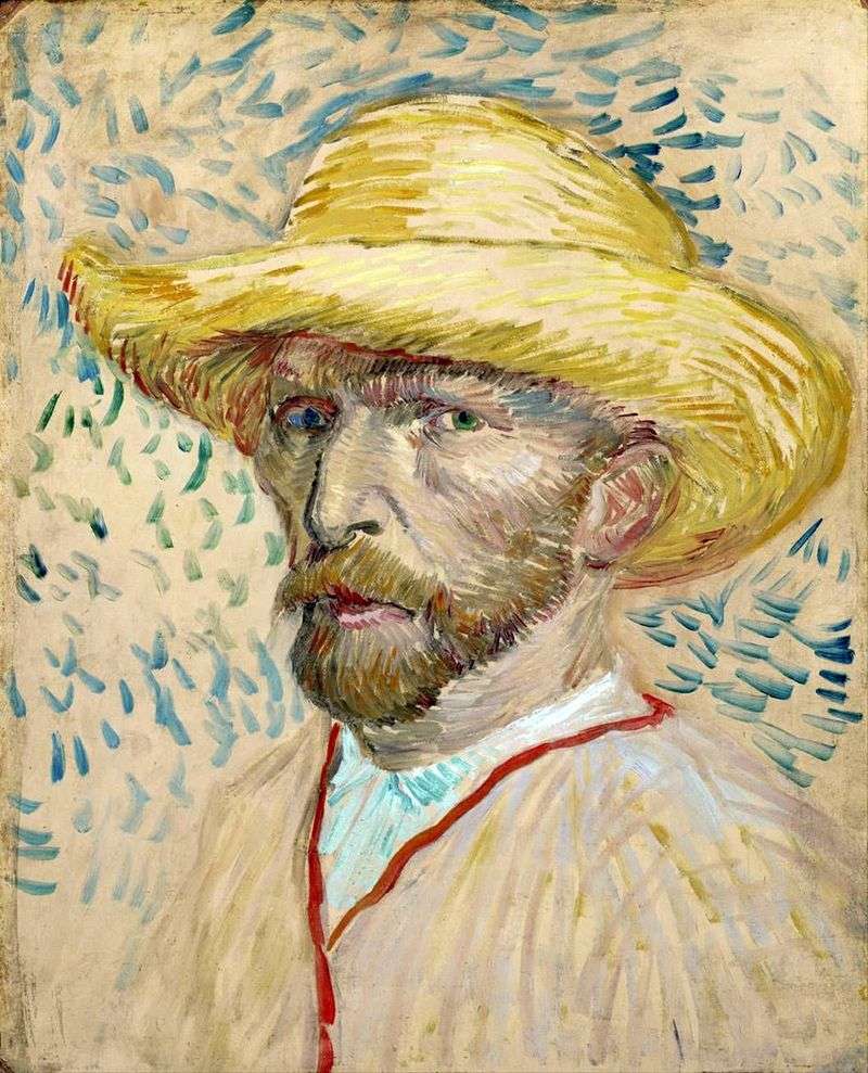Autoritratto con cappello di paglia II   Vincent Van Gogh