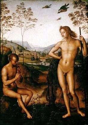 Apollo e Marsia   Pietro Perugino