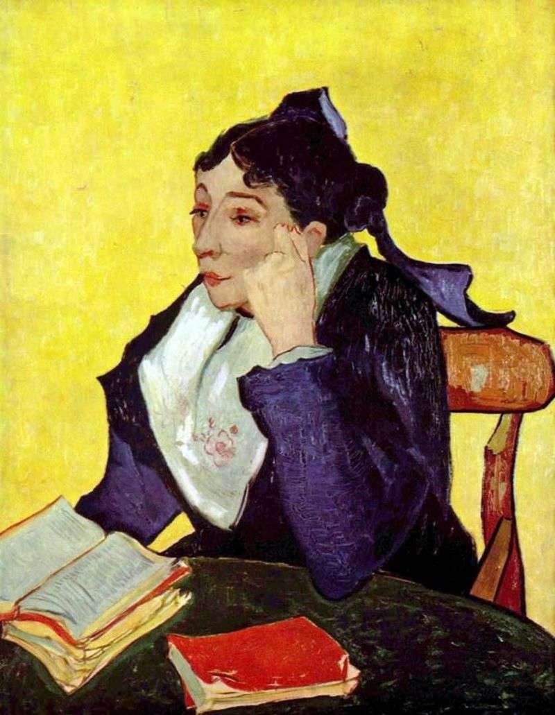 Arlesianka: Madame Zhinu con libri   Vincent Van Gogh