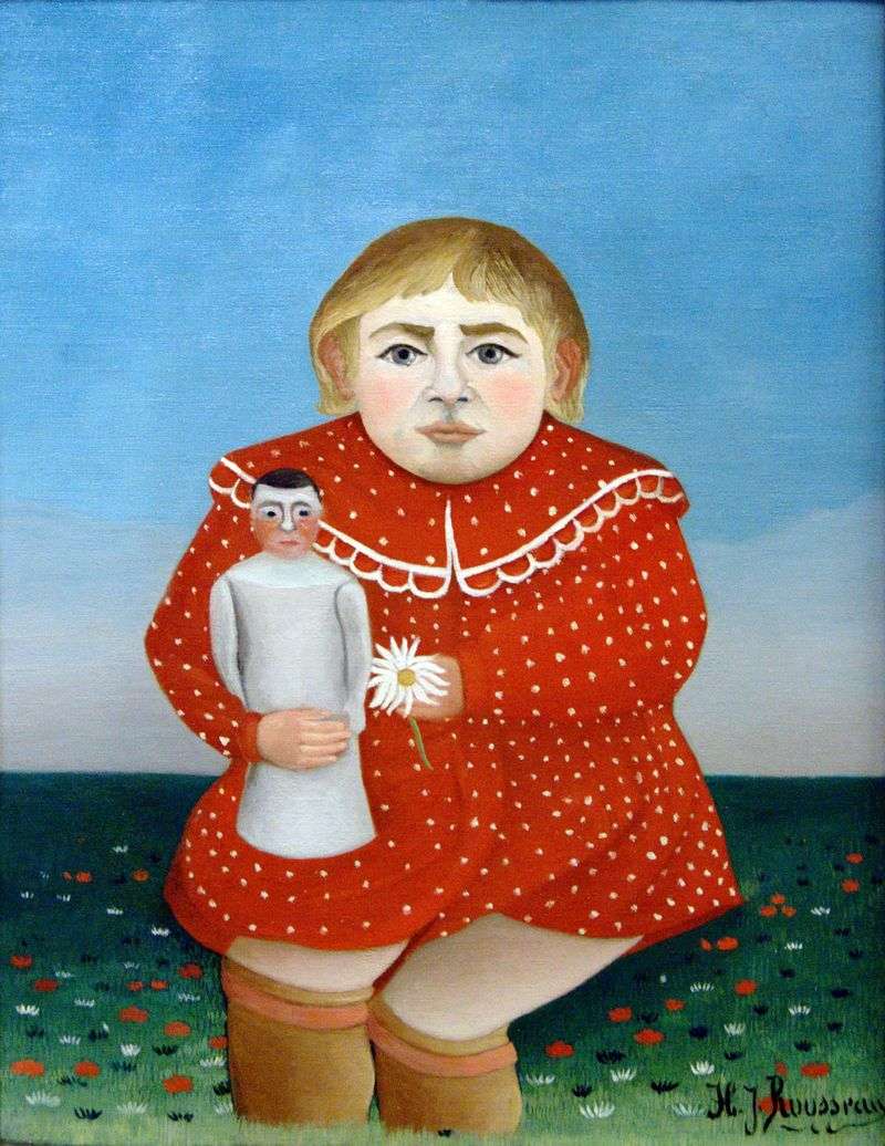 Bambino con una bambola   Henri Rousseau