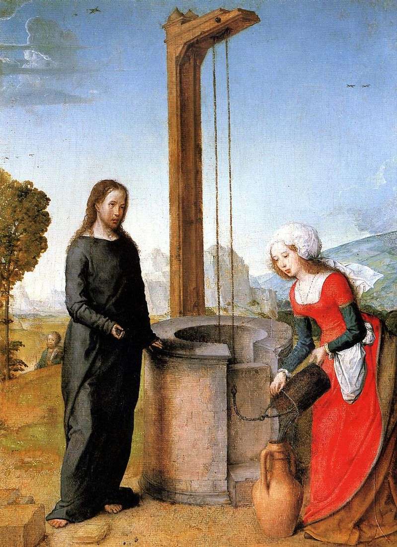 Cristo e la samaritana   Juan de Flandes