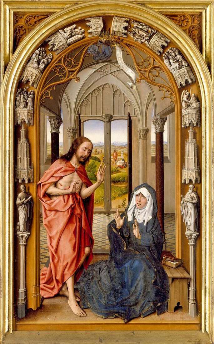 Apparizione di Cristo a Maria   Juan de Flandes