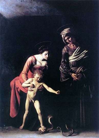 Madonna con un serpente   Michelangelo Merisi da Caravaggio