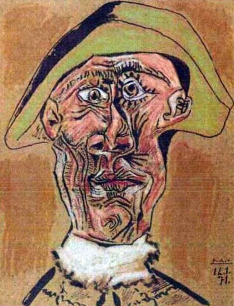 Testa di Arlecchino   Pablo Picasso