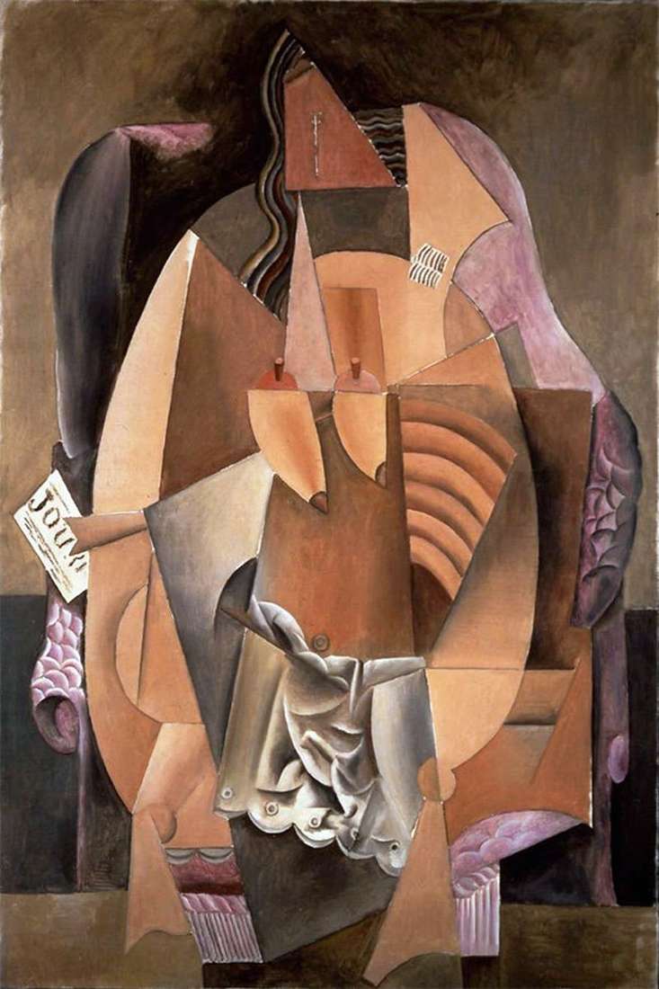 Una donna in una camicia seduta su una sedia   Pablo Picasso