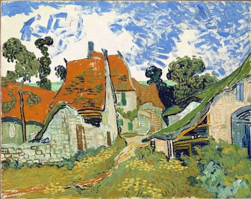 Village Street ad Auvers   Vincent Van Gogh
