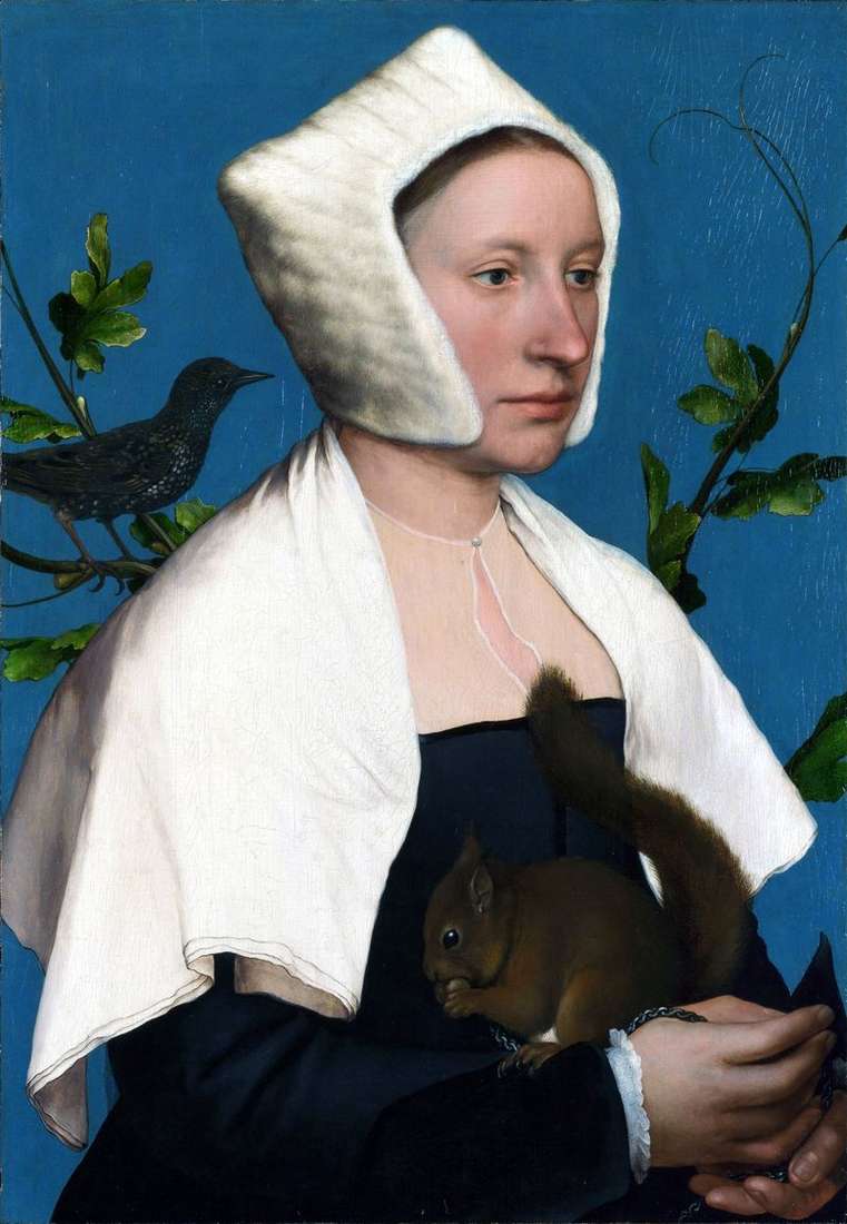 Ritratto di signora con scoiattolo   Hans Holbein