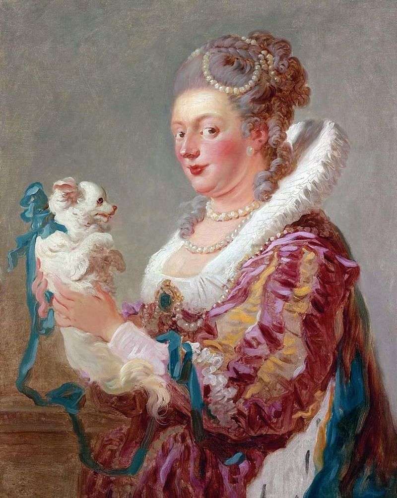 Dama con un cane   Jean Honore Fragonard