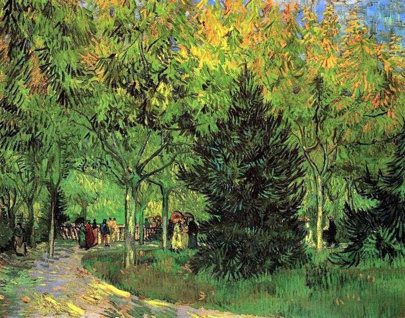 Il percorso nel giardino pubblico di Arles   Vincent Van Gogh