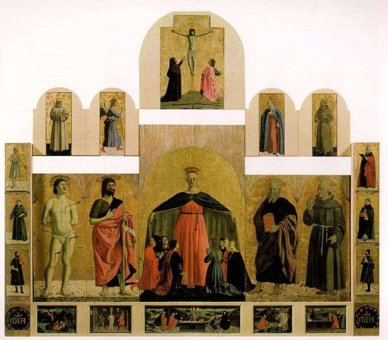 Immagine dellaltare della chiesa della Confraternita della Misericordia   Piero della Francesca