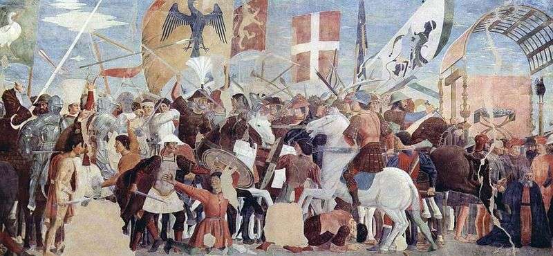 Battaglia di Ercole con Hozroy   Piero della Francesca