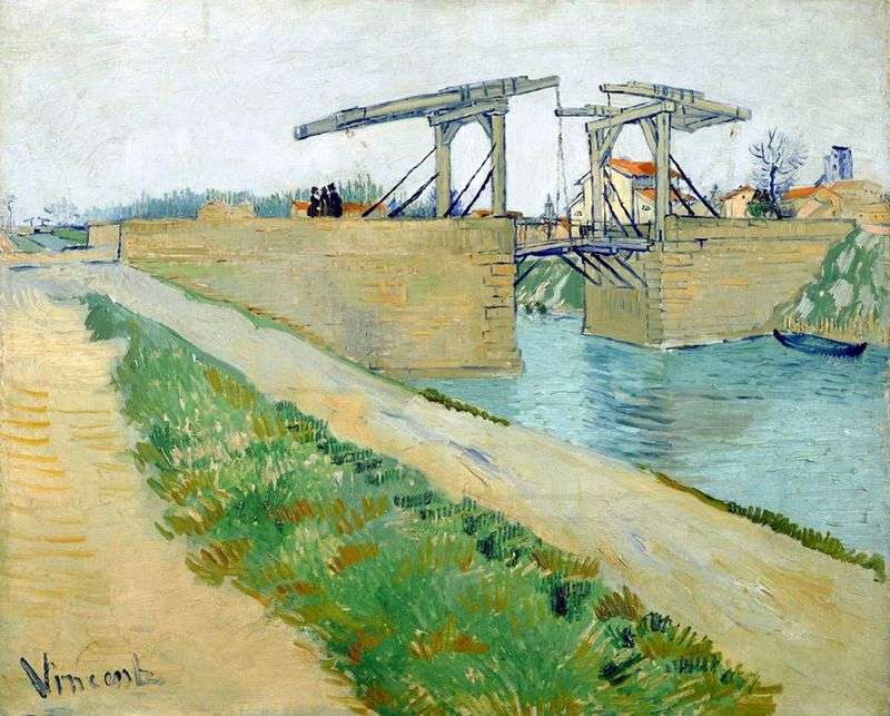 Ponte Langlois ad Arles e la strada lungo il canale   Vincent Van Gogh