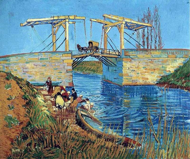 Ponte Langlois ad Arles e cancellazione delle donne   Vincent van Gogh