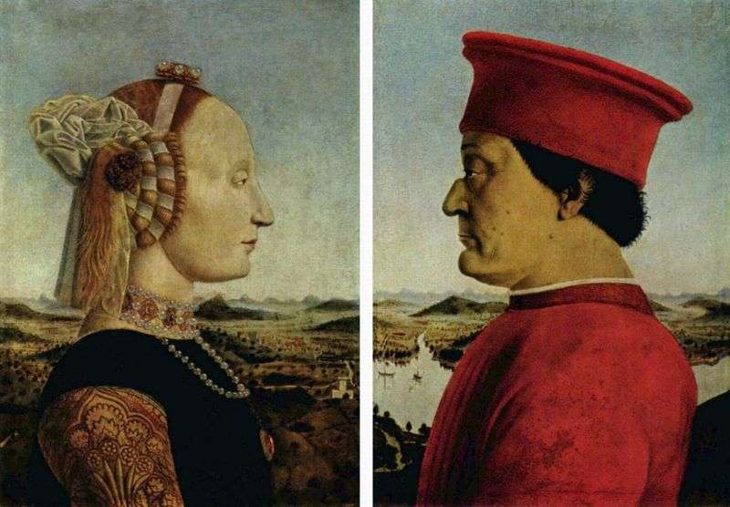Ritratto del duca Federigo Montefeltro e della duchessa Battista Sforza   Piero della Francesca