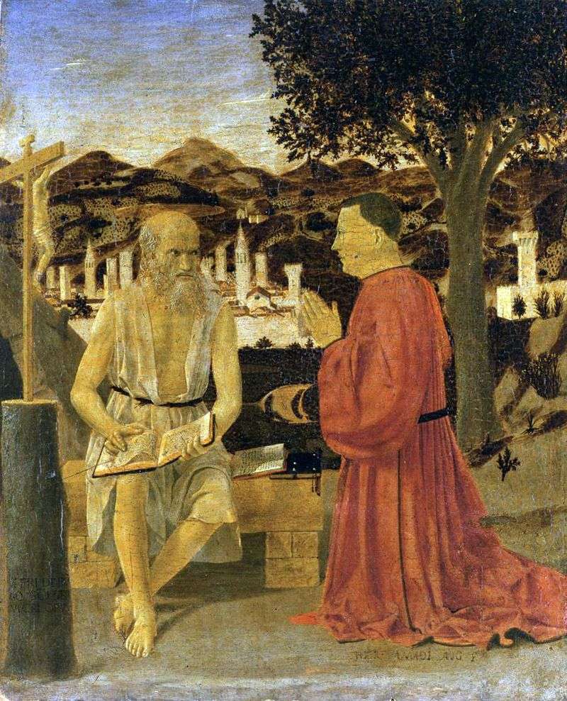 San Girolamo con il donatore   Piero della Francesca