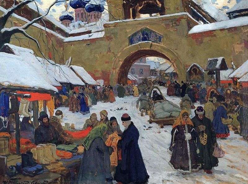 Giorno di mercato nella città vecchia   Ivan Goryushkin Sorokopudov