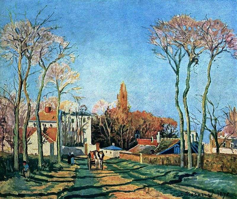 Ingresso al villaggio di Voisin   Camille Pissarro
