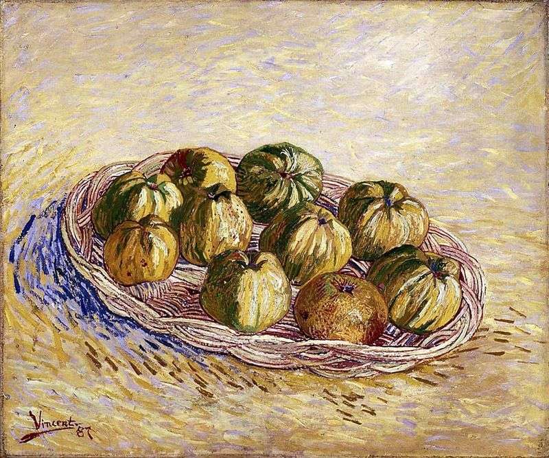 Natura morta con un cesto di mele   Vincent Van Gogh