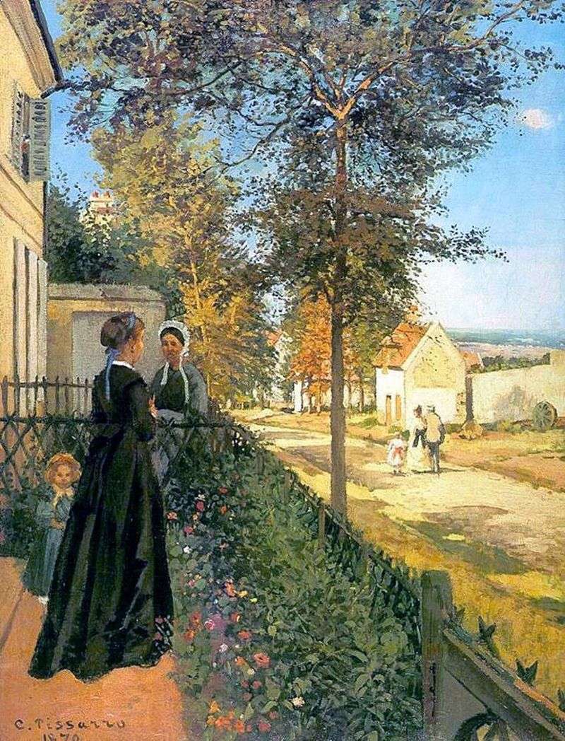 Luvesenn. La strada per Versailles (La strada da Versailles a Lyuvesien)   Camille Pissarro