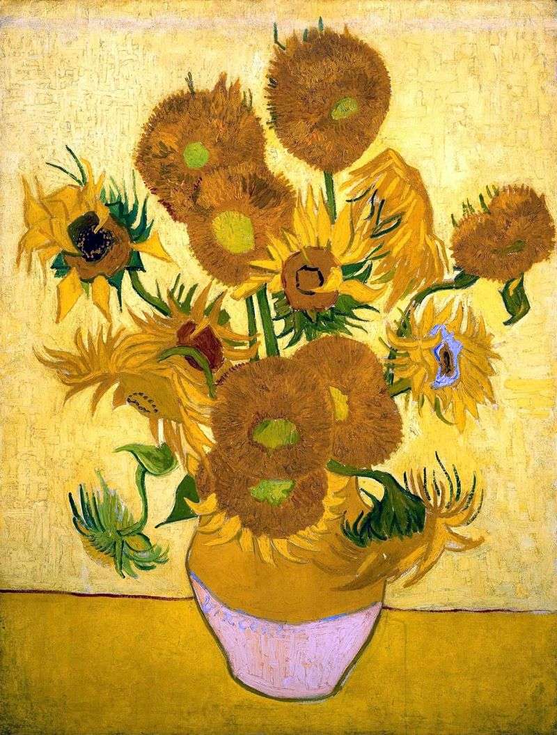 Still Life: Quindici girasoli in un vaso   Vincent Van Gogh