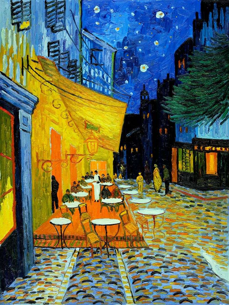 Caffè sulla terrazza di notte   Vincent Van Gogh